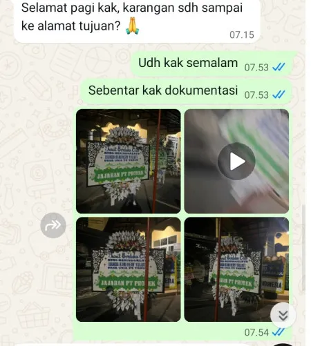 Pengiriman Papan Bunga Selamat Tugu Lelea