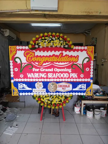 Papan Bunga Ucapan Selamat Tugu Lelea